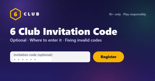 6 Club invitation code field on the register form