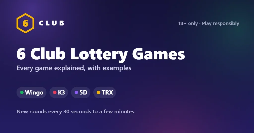 6 Club lottery games: Wingo, K3, 5D and TRX explained