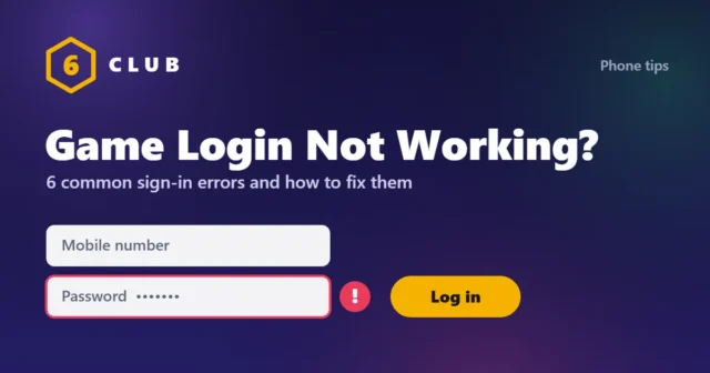 Fix game login not working on mobile: sign-in form showing a password error