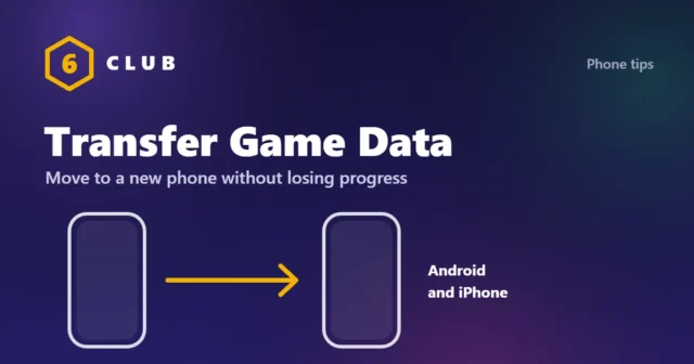 Transfer game data from an old phone to a new phone, Android and iPhone